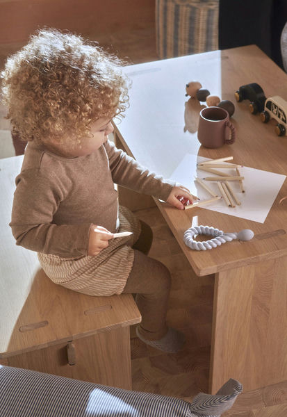 OYOY Mellow Skje med Håndtak 2-Pakk, Dusty Blue