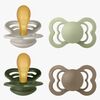 BIBS Supreme Smokk 4-Pakk Silikon Stl 2, Sand/Sage/Huntergreen/Dark Oak