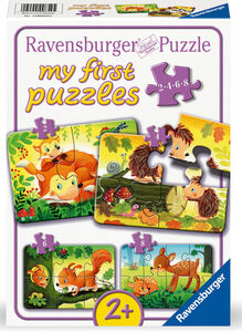 Ravensburger My First Puzzles Forest Animal Fun Puslespill 4-in-1