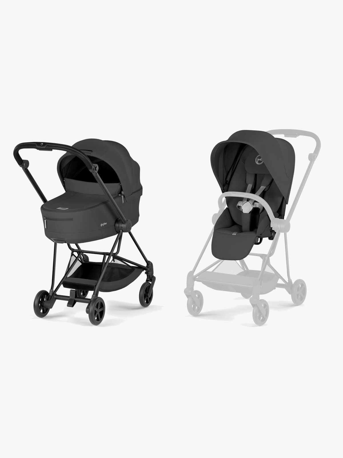 Cybex MIOS Comfort Duovogn, Matt Black/Sepia Black