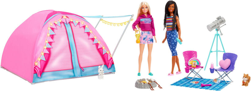 Barbie Let's Go Camping Lekesett Telt