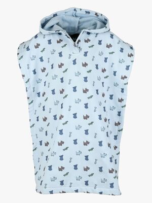 Lindberg Ljusvåg Poncho Håndkle, Blue/Light Blue