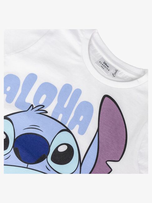 Disney Stitch T-skjorte, Hvit