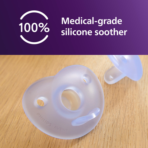 Philips Avent Soothie Smokk 0–6m 2-Pakk, Rosa/blå Blandet