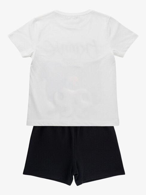 Hello Kitty Kuromi T-skjorte & Shorts Sett, Hvit