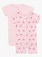 Tiny Treasure Summer Jumpsuit 2-Pack, Pink/Flamingo