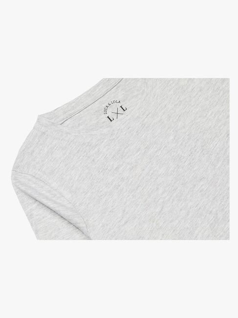 Luca & Lola Alfonsia Topp 2-pack, Grey Melange/White