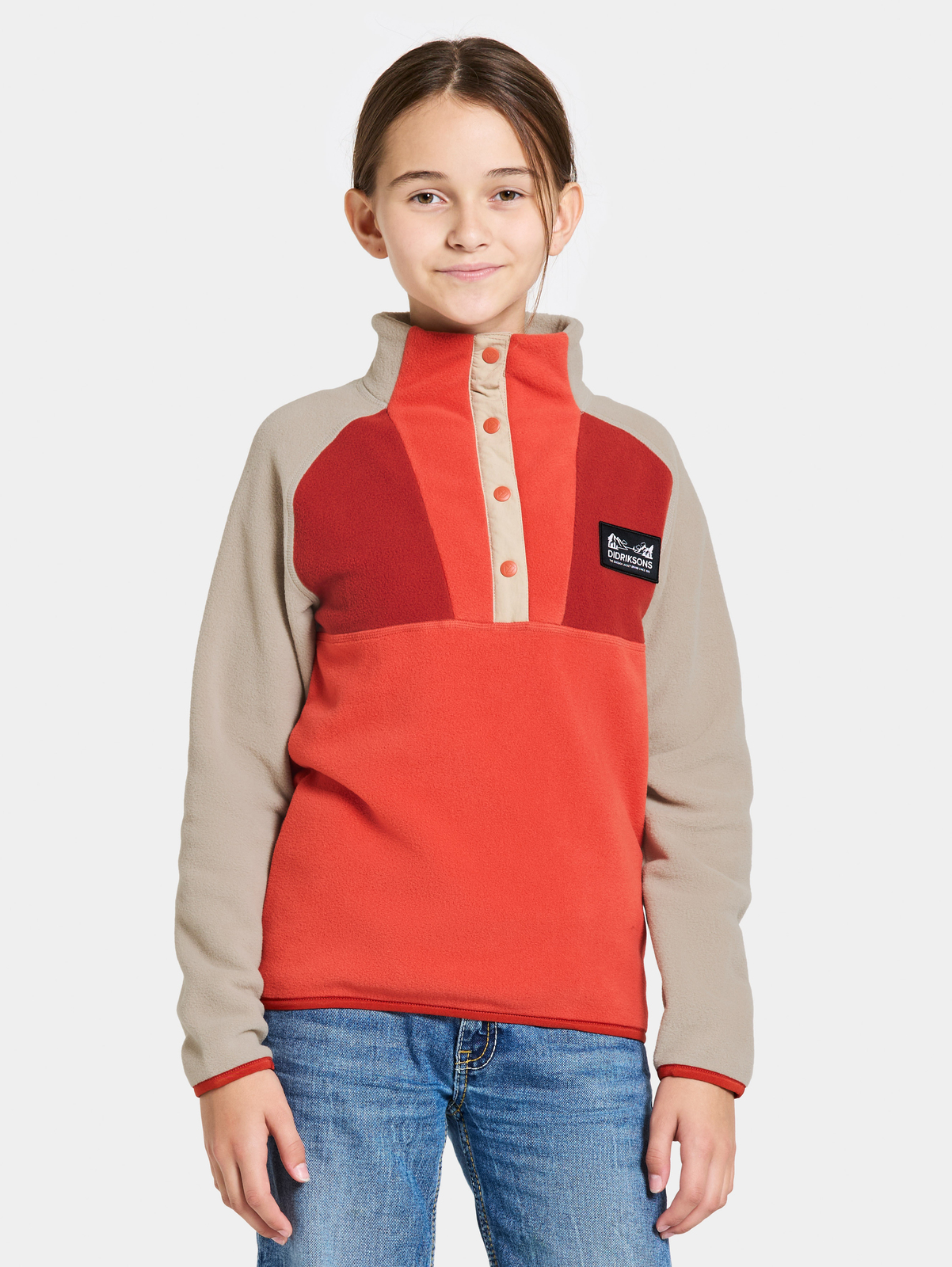 Didriksons Yokto Fleecegenser, Light Mars Red