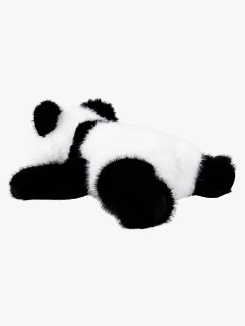Teddykompaniet Kosedyr Liggende Panda 28 cm, Svart/Hvit