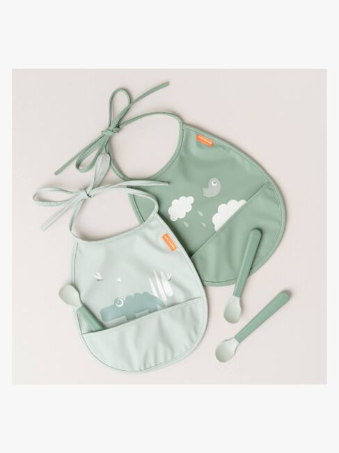 Done By Deer Croco Tiny Pocket Smekke 2-Pack, Green