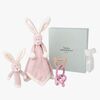 Teddykompaniet Suttekluter Kanin Gavesett, Misty rose
