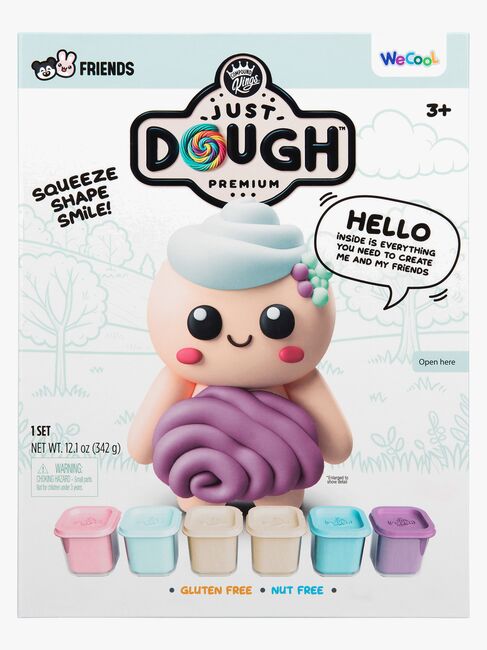 Just Dough Lufttørkende Leire Figur 57 g, 6-Pakk