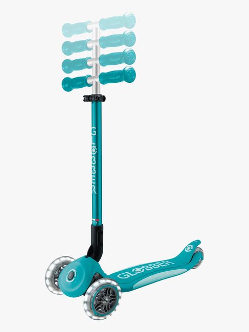 Globber Primo Sammenleggbar Plus Lights V2 3-hjuls Sparkesykkel, Marineblå