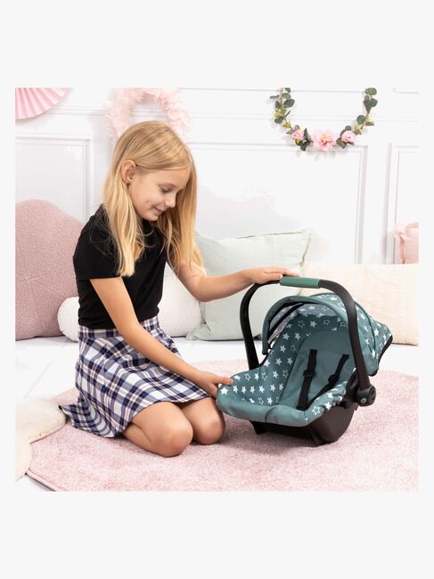 Bayer Design Bilstol med Kalesje til Dukke, Grønn