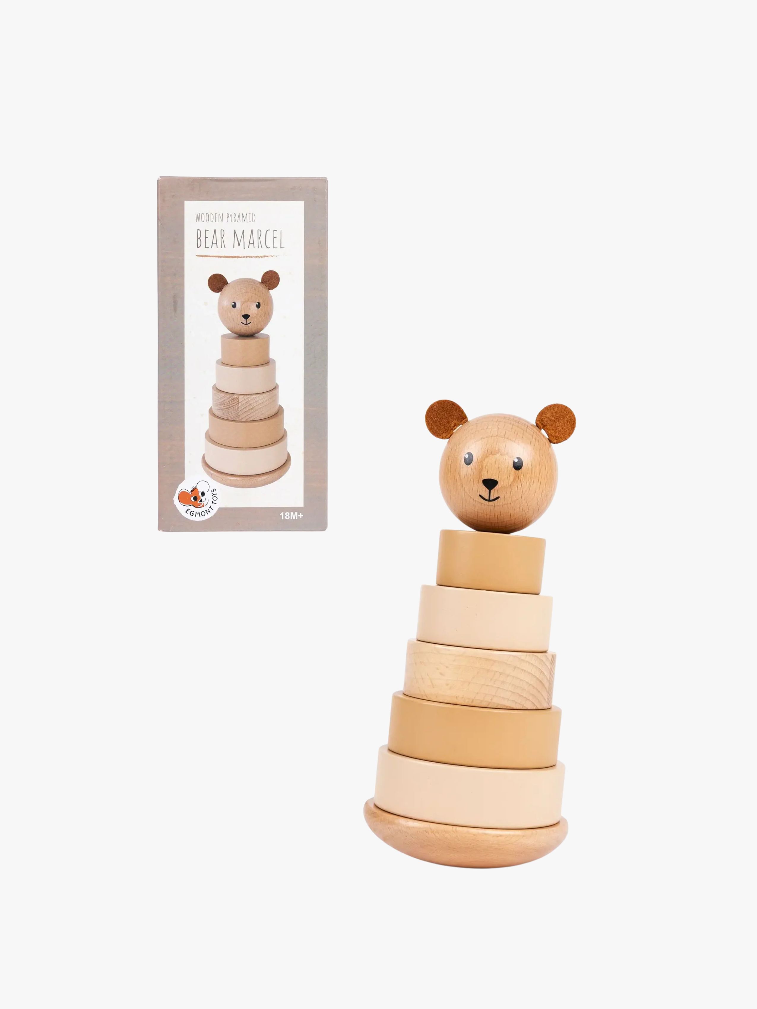Egmont Toys Stableleke Bjørn Marcel - Stableklosser - Tre