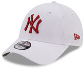 NewEra League Essential 9Forty Baseballcaps, White/red