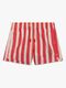 Swim Essentials Badebukse, Lobster Stripe Beige/Red