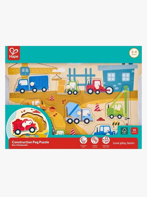Hape Knottepuslespill Anleggsmaskiner 10 Brikker