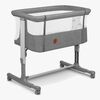 Lionelo Aurora Bedside Crib 3-in-1, Grey Concrete