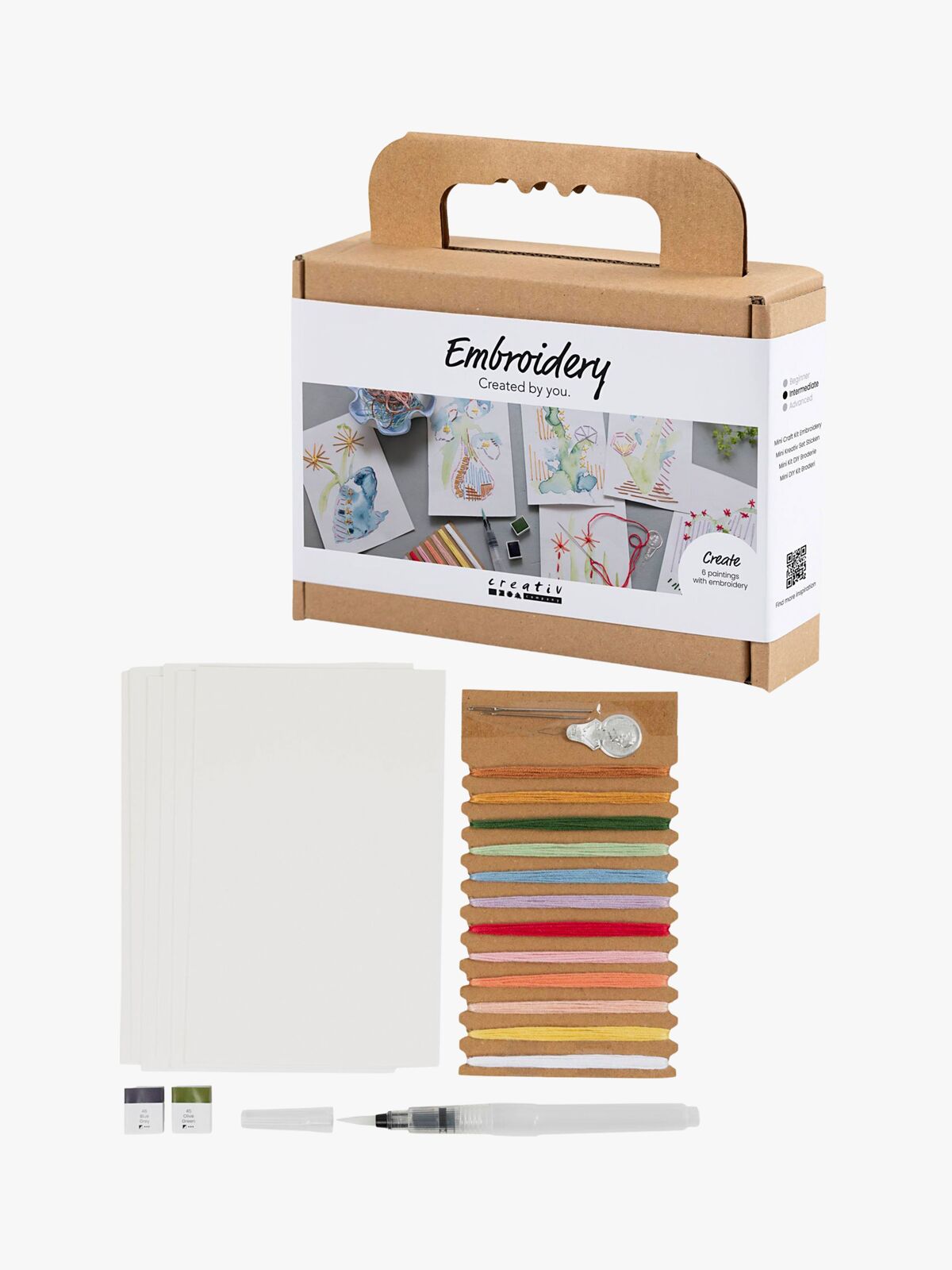 Creativ Company Hobbysett Broderi & Akvarell