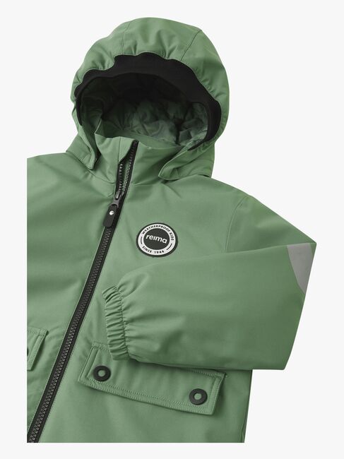 Reimatec Symppis  Polstret Skalljakke, Green Clay