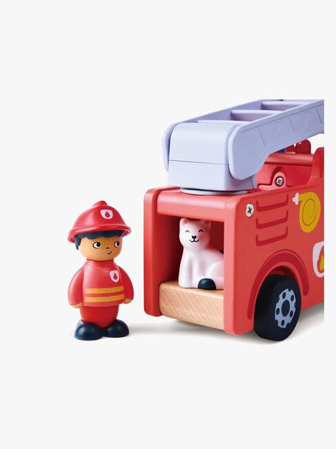 Hape Eventyrbok med Lekesett The Roaring Fire Truck