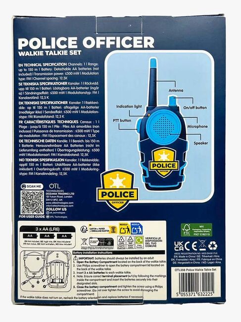 OTL Technologies Walkietalkie Politi 150m