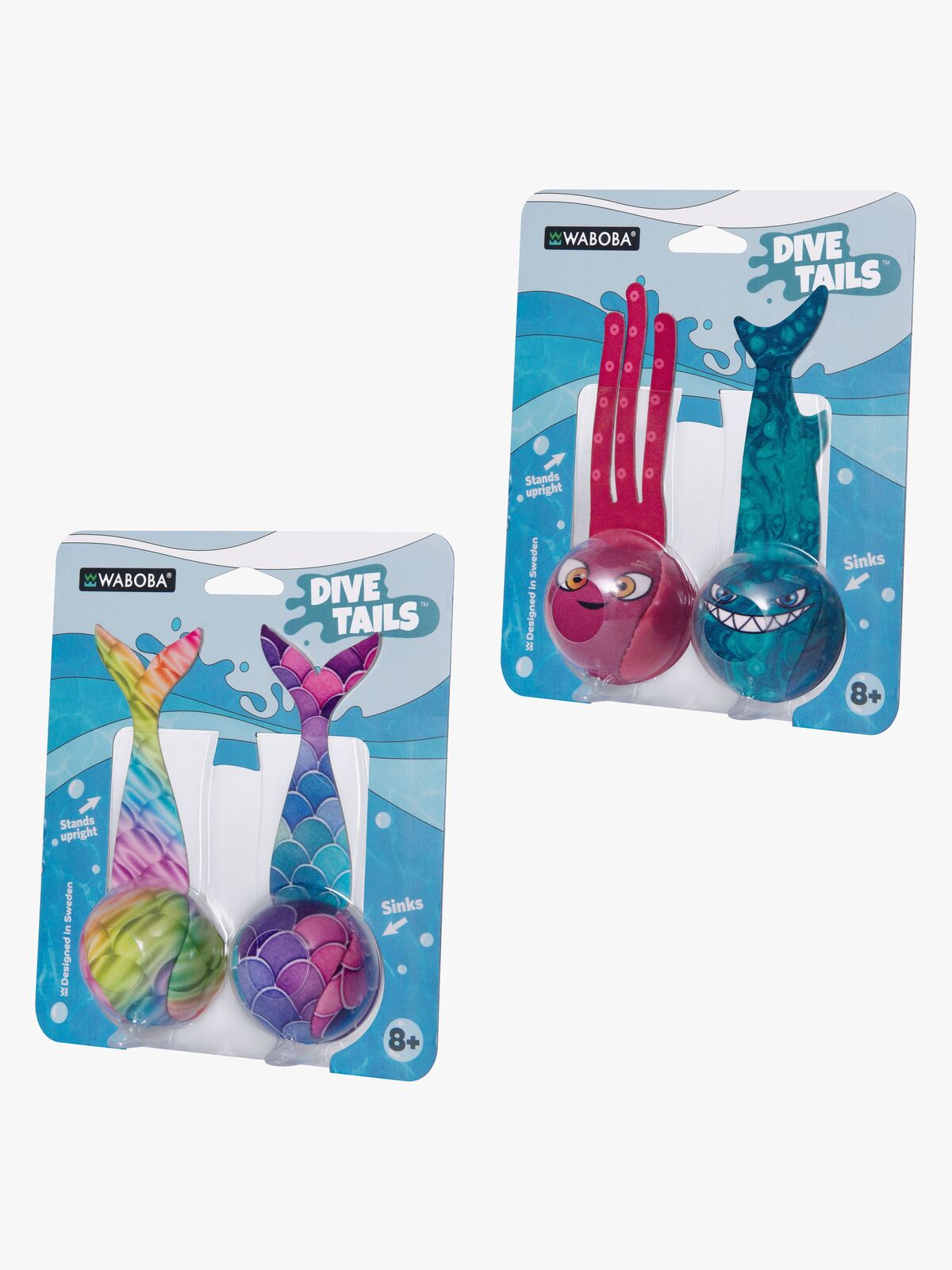 Waboba Dive Tails Dykkeleke 2-Pakk, Blandet