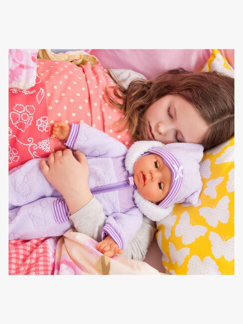 Bayer Design Piccolina Interaktiv Dukke 46 cm, Lilla