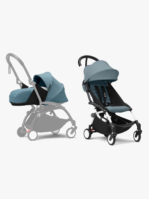Stokke YOYO 3 Sportsvogn inkl. Newborn Pack, Aqua/White