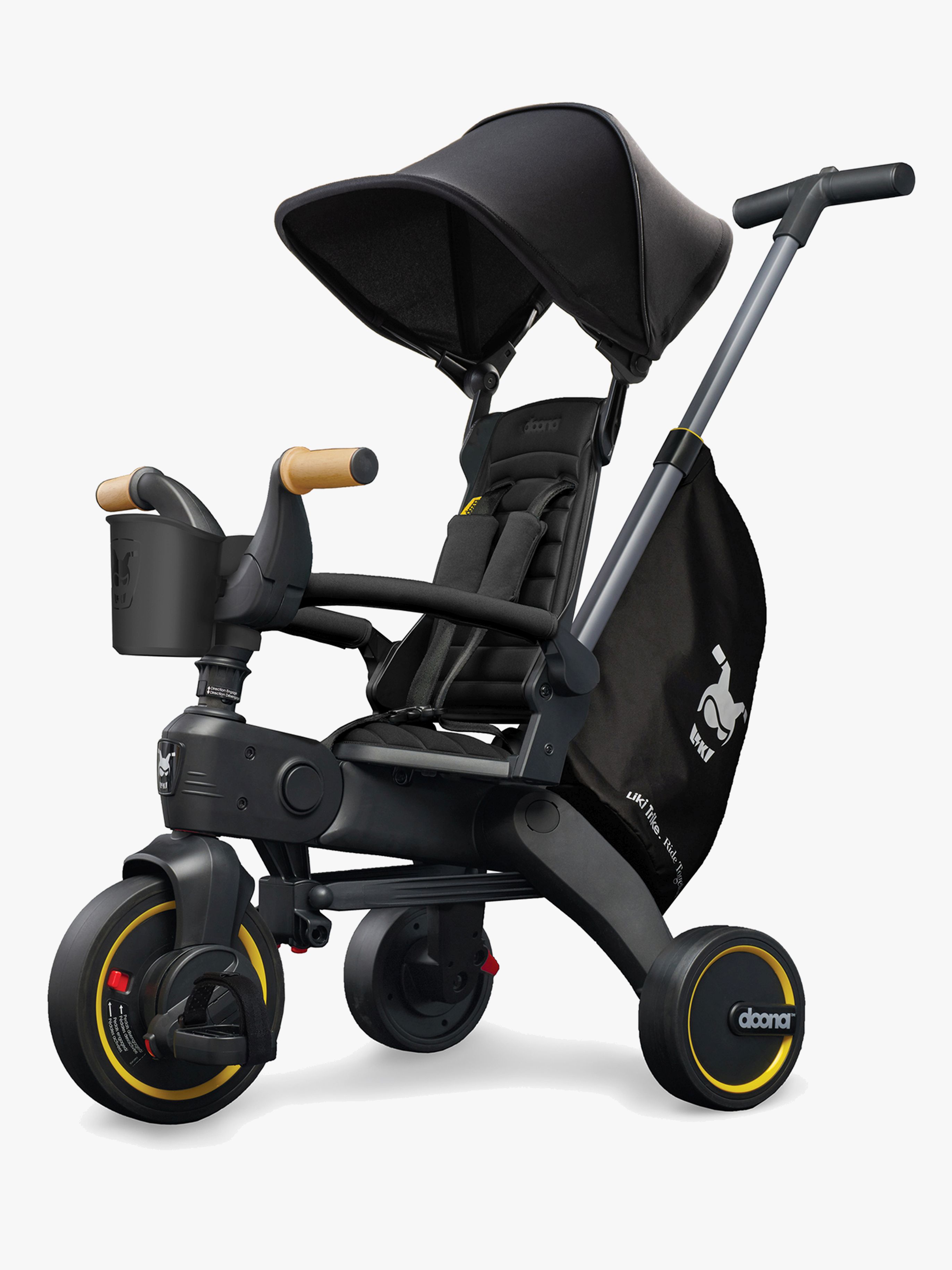 Doona Liki S5 Trehjulssykkel, Nitro Black - Trehjulssykler