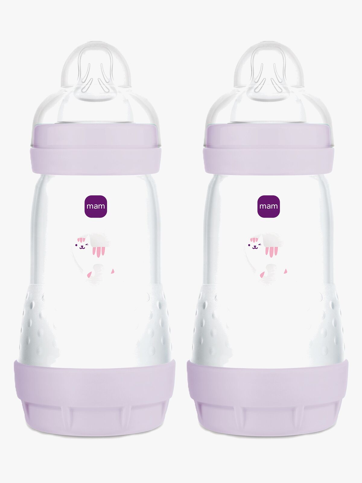 MAM Easy Start Tåteflaske Anti-kolikk 260 ml 2-Pakk, Rosa