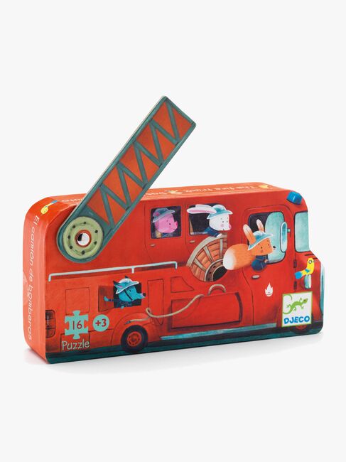 Djeco Puslespill Brannbil 16 Brikker