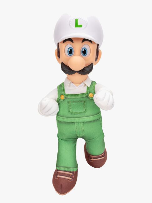 Super Mario Galaxy Movie Kosedyr Fire Luigi 35 cm