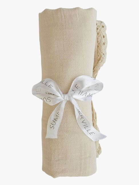 Summerville  Rynket Teppe Lace, Sandshell