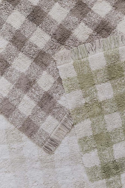 LorenaCanals Vaskbar Vichy Gulvteppe 90x120 cm, Marron