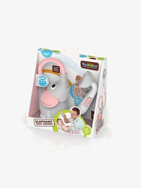 Yookidoo Babydusj Elefant, Lyserød