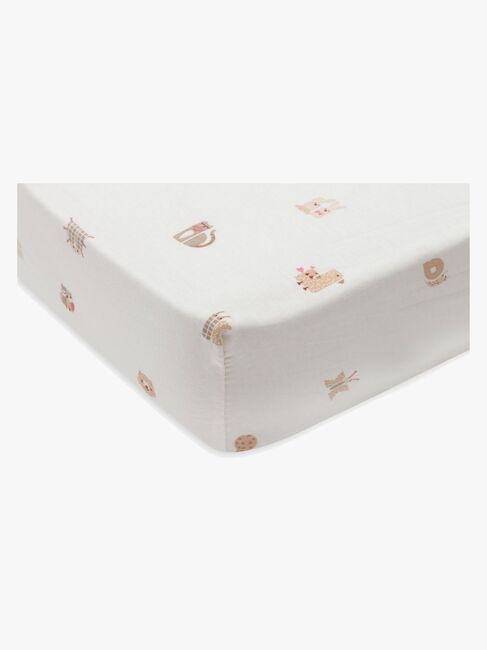 Jollein Stretchlaken 40x80, Animal Friends