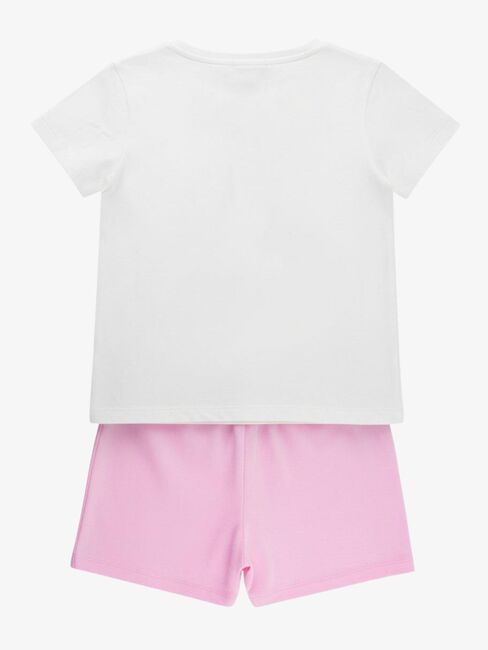 Disney Stitch T-skjorte & Shorts Sett, Hvit