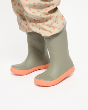 Viking x Kenza Gummistøvler, Light Green/Apricot