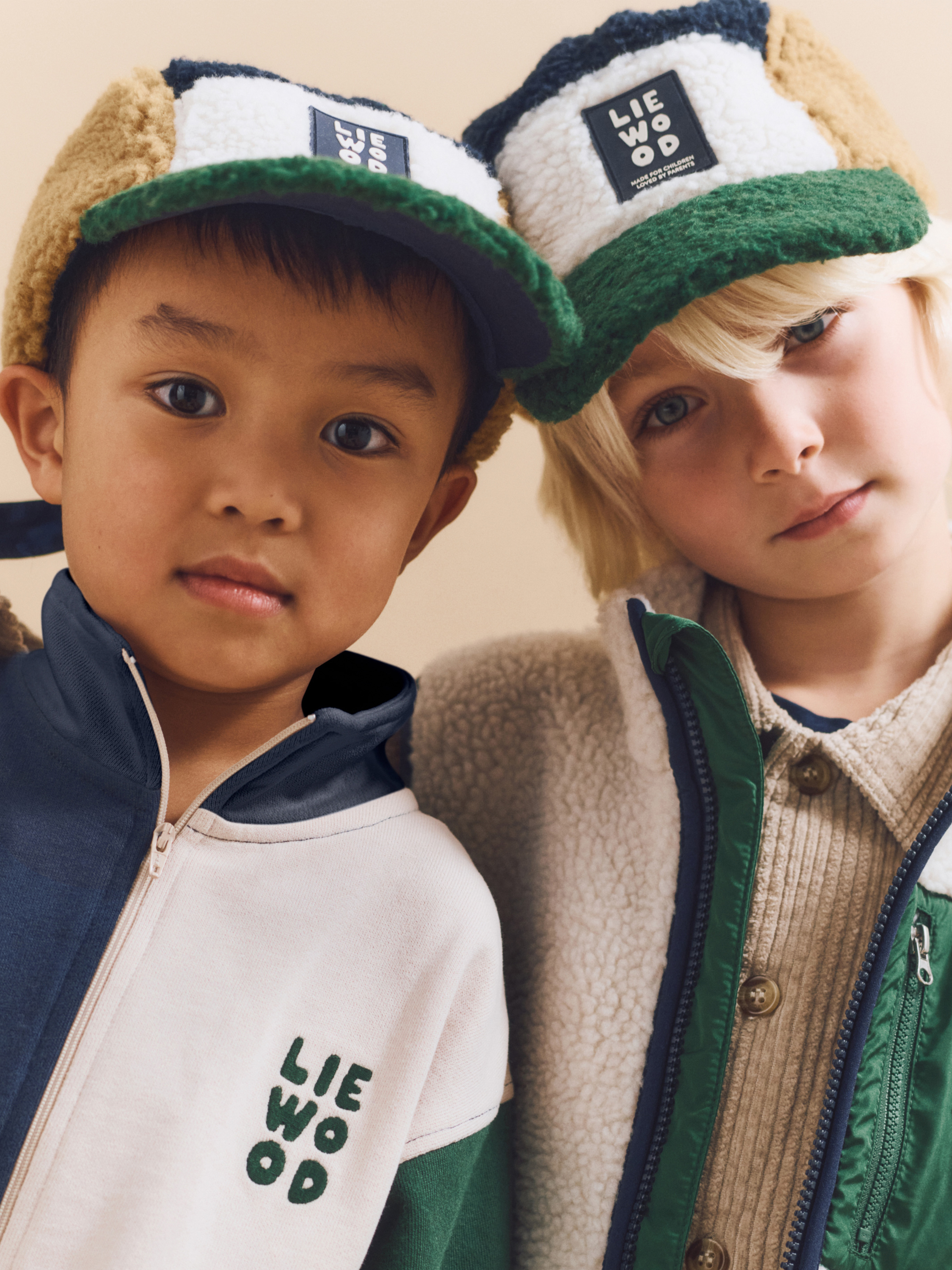 LIEWOOD Rory Pile Kaps, Classic Navy Multi Mix, 49 - Hatter & Caps - Polyester
