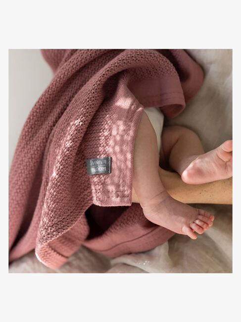 Vinter & Bloom Soft Grid Helseteppe, Evening Rose