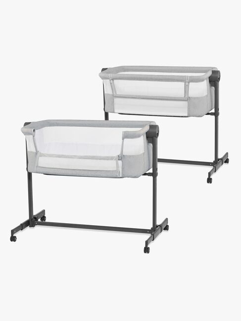 Kinderkraft Nestee Up 2 Bedside Crib, Light Grey