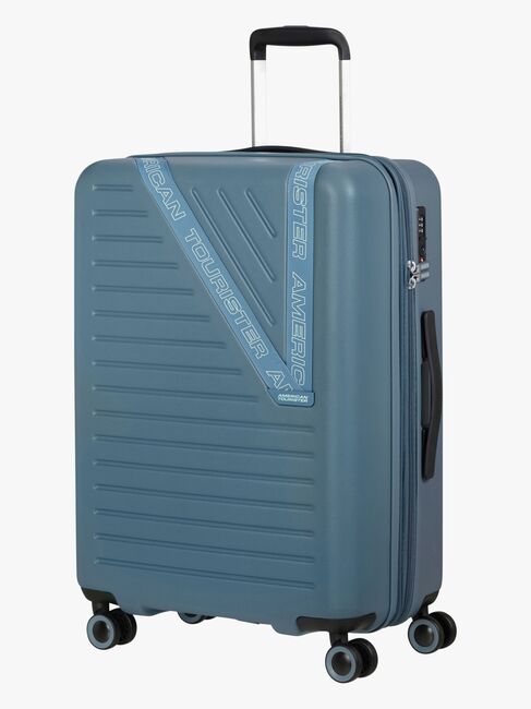 American Tourister Dynabelt Spinner Trillekoffert 68L, Rainstorm Blue
