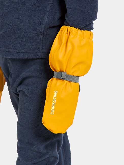 Didriksons Pileglove Fôrede Regnvotter, Oat Yellow