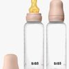 BIBS Medium Flow Tåteflaske Latex 2-Pakk 270 ml, Blush