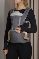 Beemoo CARE Carry Comfort 4-in-1 Bæresele & Hoftebærer, Grey
