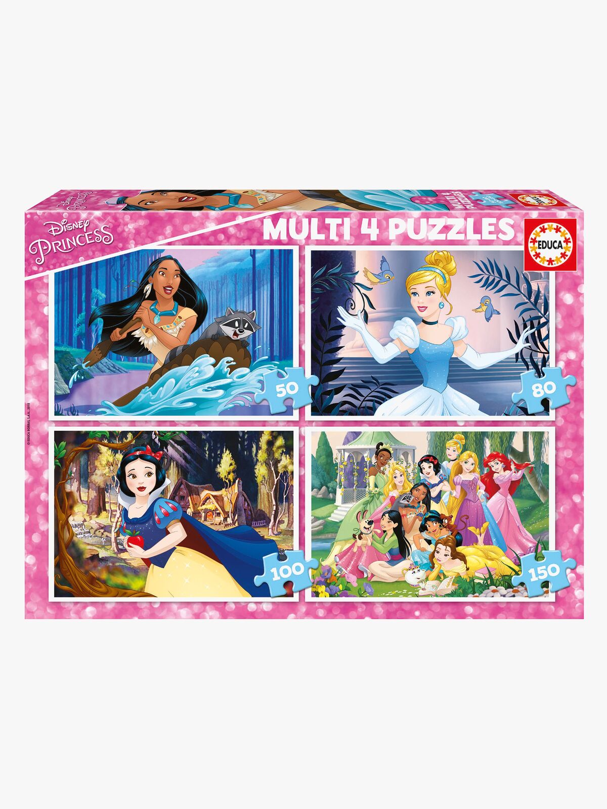 Educa Disney Princess Puslespill 4-in-1