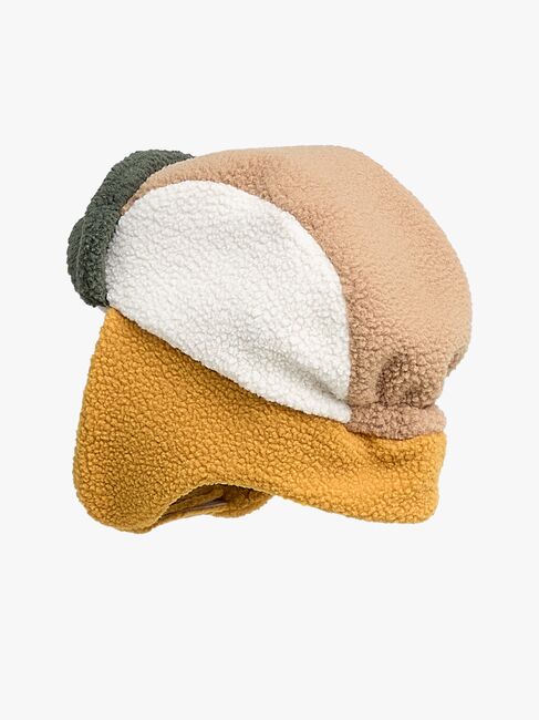 Nordbjörn Knallen Fleece-lue, Inca gold/Deep Depths/Tobacco brown