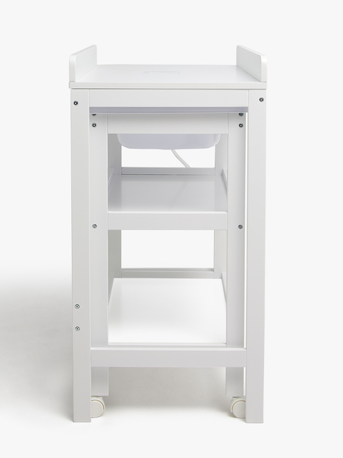 JLY Dream Stellebord med Uttrekkbar Badebalje, White